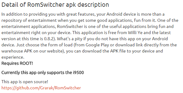 RomSwitcher 0.8.2 apk