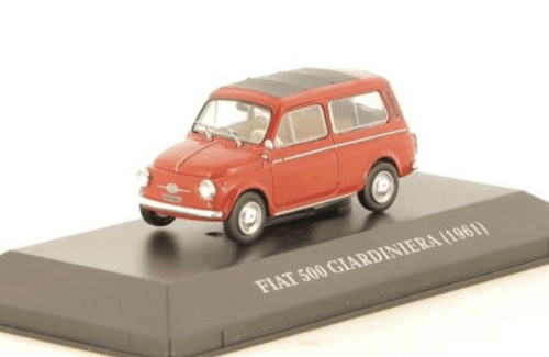 coleccion microcoches de antaño, altaya microcoches de antaño, fiat 500 giardiniera 1:43