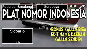 [SA] MOD Plat Nomor Indonesia - GTAid.blogspot.com