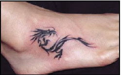 tribal dragons tattoo gallery, dragon tattoos designs