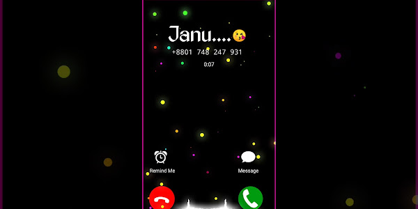 Janu calling black screen template