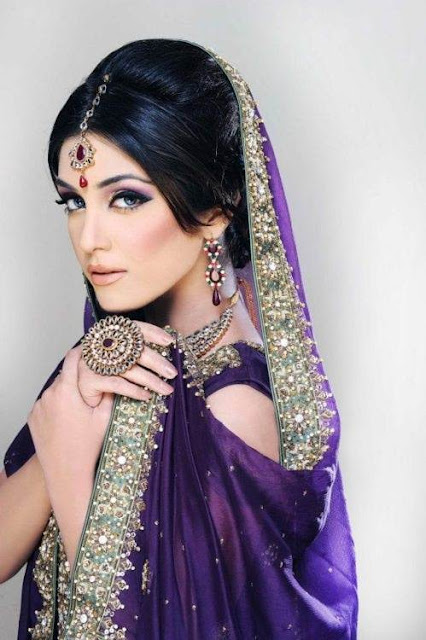 Purple Pakistani Bridal Wedding Dresses