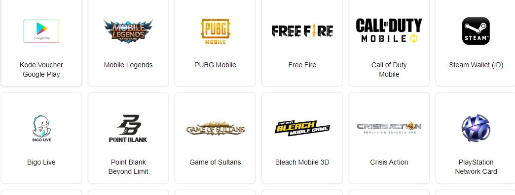  Voucher  Game Terlengkap dengan Harga Murah