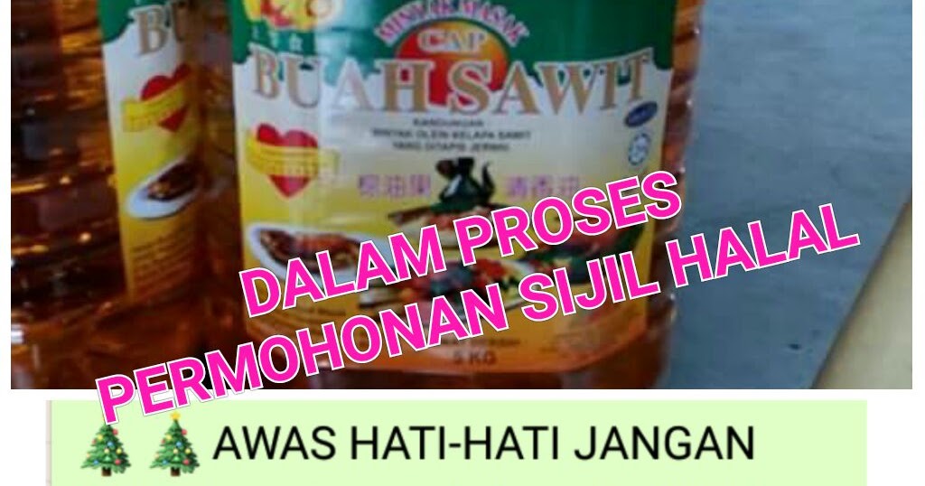 PENJELASAN TULAR ISU MINYAK MASAK JENAMA BUAH SAWIT 