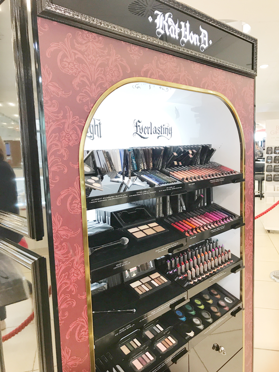 Kat Von D counter in Debenhams, Birmingham 