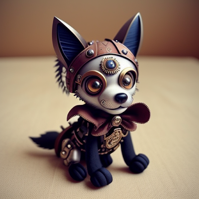 Steampunk Wolf Statue Miniature 3D amazingwallpapersa blogspot com (18)