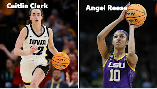 Caitlin Clark and LSU's Angel Reese