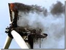 turbine on fire