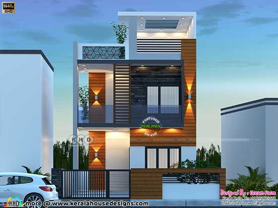 3 bedrooms 1850 sq. ft. modern home design