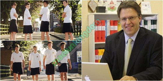 Karena Kepanasan, Para Siswa Lelaki Protes Dengan Menggunakan Rok