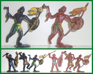 African Barers; African Bearers; African Natives; African Toy Figures; African Warrior Toy; African Warriors; Britains Swoppets; Charbens; Clones; Copies; Hong Kong; Indians; Lone Star; Made in Hong Kong; Native American; Native Costumes; Negro Fighters; Past The Post; Piracies; Small Scale World; smallscaleworld.blogspot.com; Zulus;