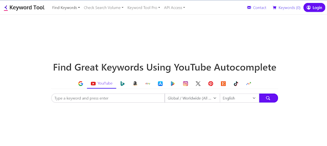 موقع  keywordtool