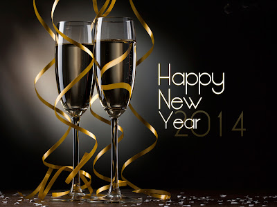 Happy New Year 2014 - Greeting Card