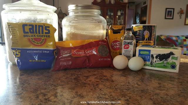 Chocolate Chip Coffee Cookie Ingredients