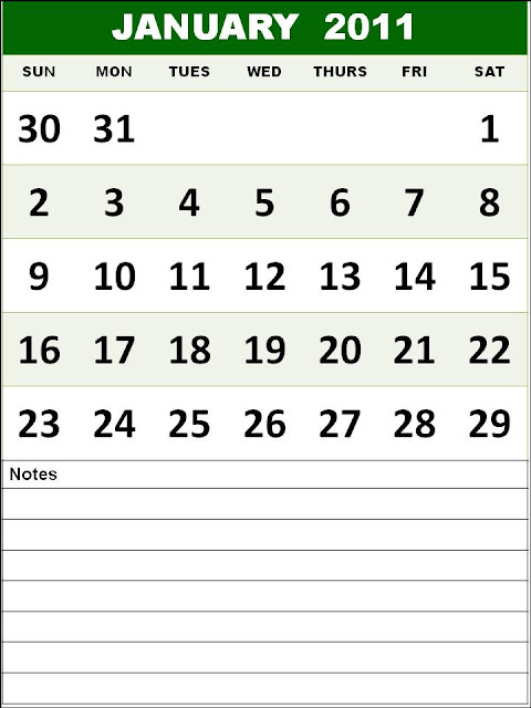 January 2011 Calendar Jpg. Free Monthly Calendar 2011