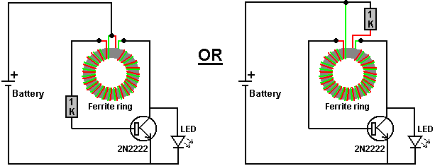 Self-Powered Electrical Generator - The Joule Thief circuit