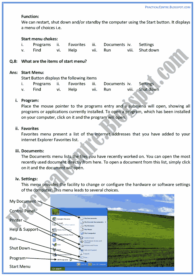 introduction-to-windows-operating-system-descriptive-questions-answers-computer-9th