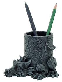 pen pot with dragon