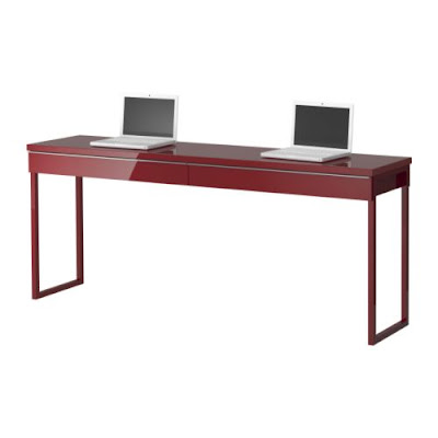 Long Desk on The Love Of Beauty  Ikea Long Narrow High Gloss Desk  Great For Small