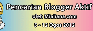 Pencarian Blogger Aktif #2 oleh Mialiana.com