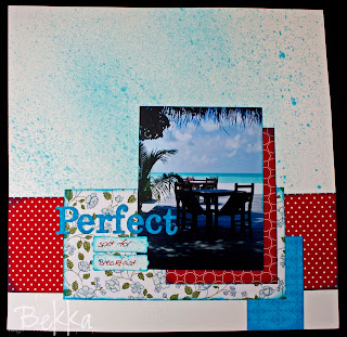 Summer Holiday Scrapbook Page