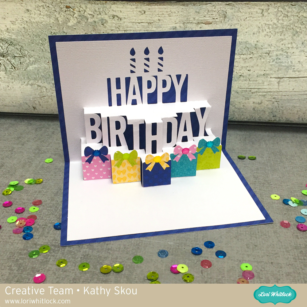 Download My Happy Place: Lori Whitlock: A2 Pop Up Birthday Cake Card