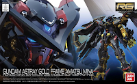 Carátula de la caja del MBF-P01-Re2AMATU Gundam Astray Gold Frame Amatsu Mina