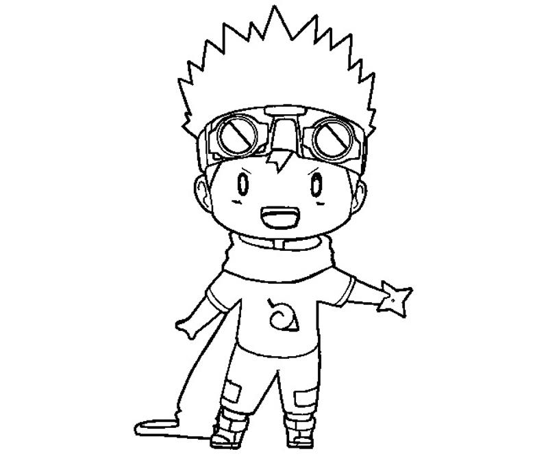 Printable Konohamaru Sarutobi 3 Coloring Page