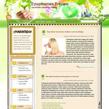 Nutrition for Mind blogger template. template blog from wordpress