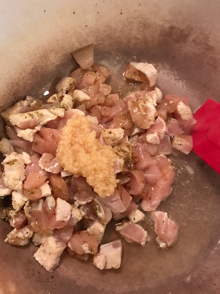 chicken onions and garlic