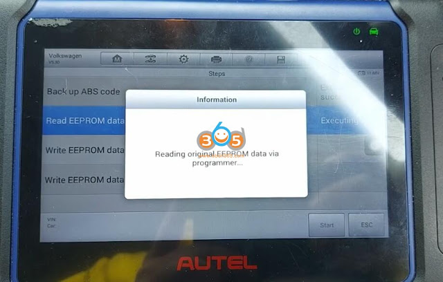 Autel IM608 Program VW Golf VDO 24C64 All Keys Lost 7