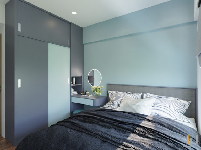 Thiết kế phòng ngủ với nội thất tiện nghi và không gian thoáng đãng