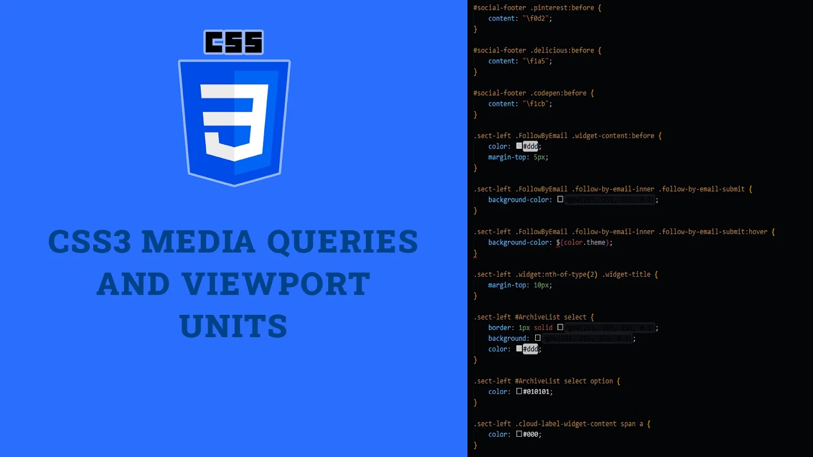 CSS3 Media Queries and Viewport Units