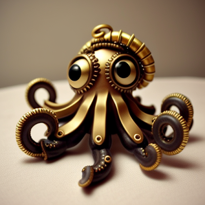 Steampunk Octopus Statue Miniature 3D amazingwallpapersa blogspot com (43)