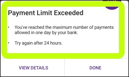 Fix Payment Limit Exceeded Problem Solved PhonePe App