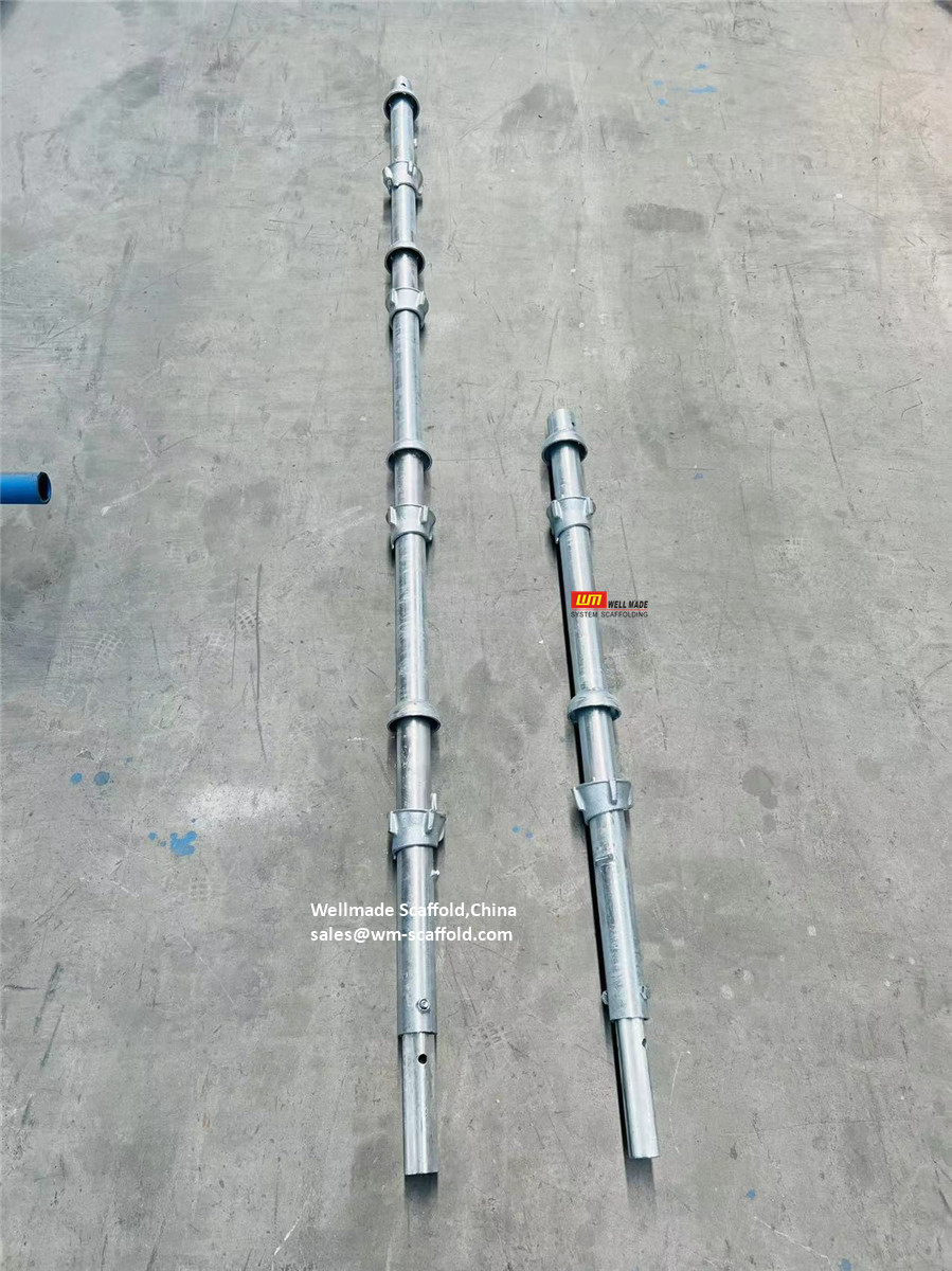 cuplock scaffolding uprights - cup lock system standard verticals -wellmade steel cup system parts