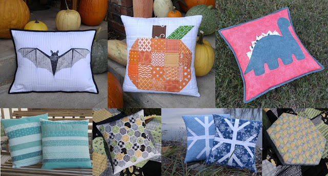 Pillows made by Slice of Pi Quilts