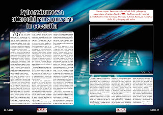 LUGLIO 2022 PAG. 30 - Cybersicurezza  attacchi ransomware in crescita