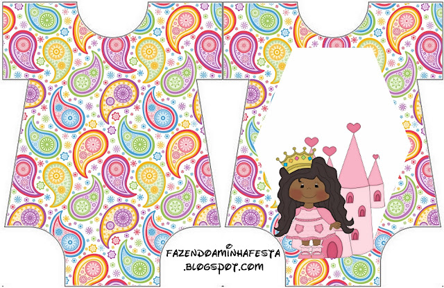 Princesa Afro: Invitaciones para Imprimir Gratis.