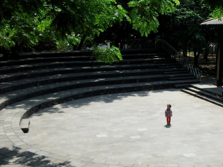 Amphitheater in Taman Balekambang for the shows