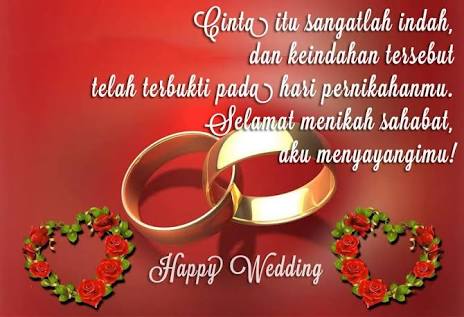 Kata2 Ucapan Happy Wedding Untuk Sahabat  TulisanViral.Info