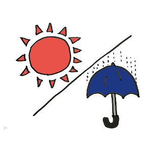 晴れのち雨　イラスト　無料