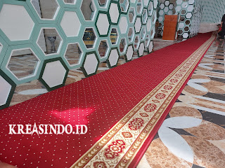 Karpet Masjid Turki terkirim di SMP PGRI Lubang Buaya Jakarta Timur
