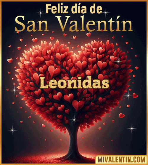 Gif feliz día de San Valentin Leonidas
