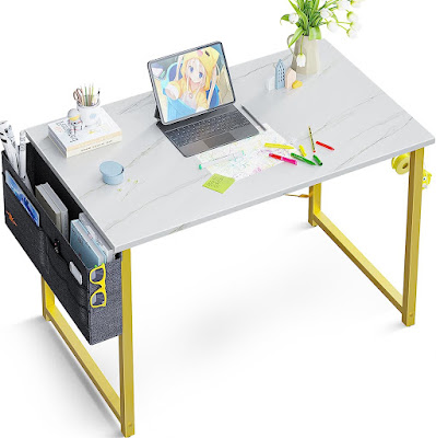 Small Computer Desk with Storage Bag