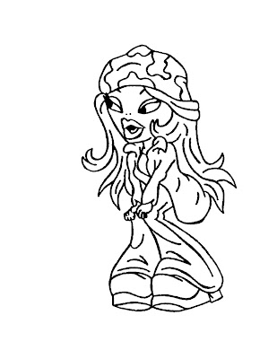 Bratz Coloring Pages Yasmin. Bratz Coloring Pages: Free