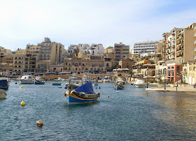 Colourful Fishing Boats, St. Julian's Bay, Malta