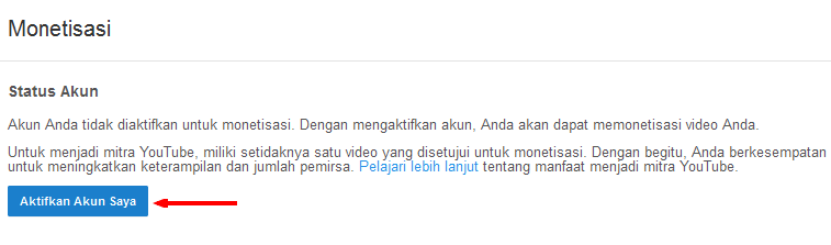 Cara Monetisasi Video Youtube