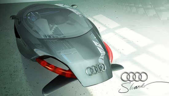 Audi Shark 3d concept car design