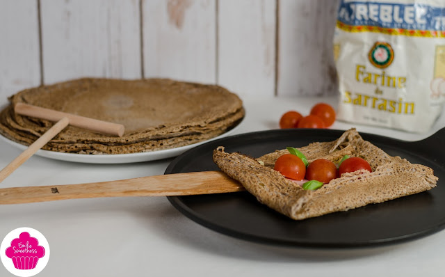 Galettes de sarrasin - preparation de la pâte et deux idées recettes